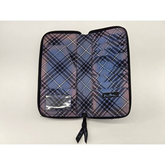 Vera Bradley Retired Classic Dark Blue Travel Organizer Wallet - Picture 2 of 5